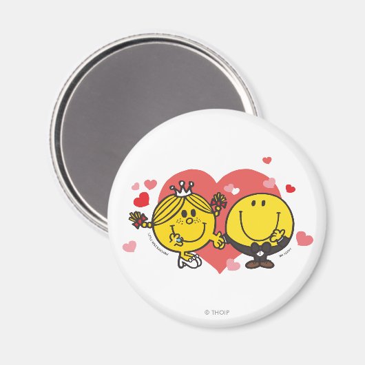 Mr Men Little Miss Happy Sunshine Wedding Magnet (Vorderseite/Rückseite)