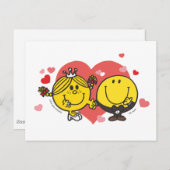 Mr Men Little Miss Happy Sunshine Wedding Postkarte (Vorne/Hinten)