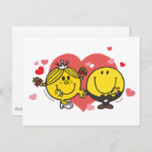 Mr Men Little Miss Happy Sunshine Wedding Postkarte (Vorne/Hinten)