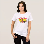 Mr Men Little Miss Happy Sunshine Wedding Tri-Blend Shirt (Vorderseite voll)