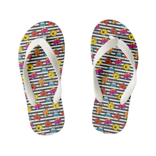 Mr Men & Little Miss   Streifenmuster Kinderbadesandalen