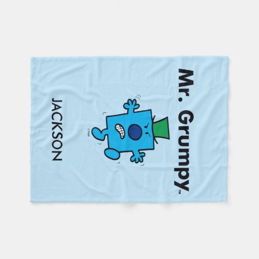 Mr. Men | Mr. Grumpy is a Grump Fleecedecke (Vorderseite (Horizontal))