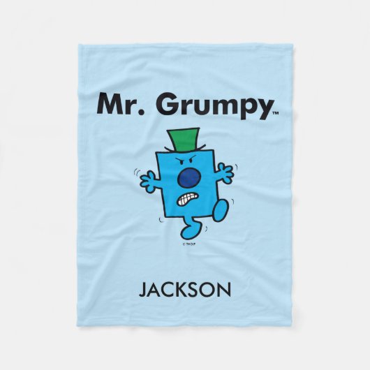 Mr. Men | Mr. Grumpy is a Grump Fleecedecke (Vorderseite)