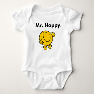 Mr. Men Mr. Happy Is Always Happy Baby Strampler