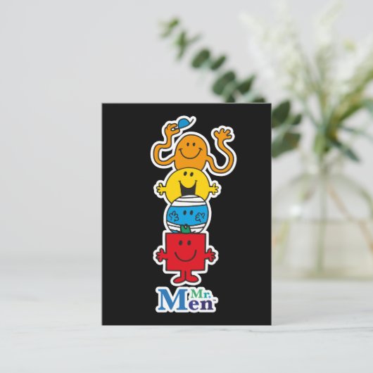 Mr. Men | Mr. Men Standing Tall Postkarte (Stehend Vorderseite)