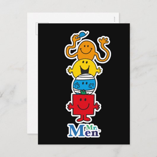 Mr. Men | Mr. Men Standing Tall Postkarte (Vorne/Hinten)