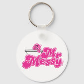 Mr. Messy | Badewanne Soaking Schlüsselanhänger (Rückseite)