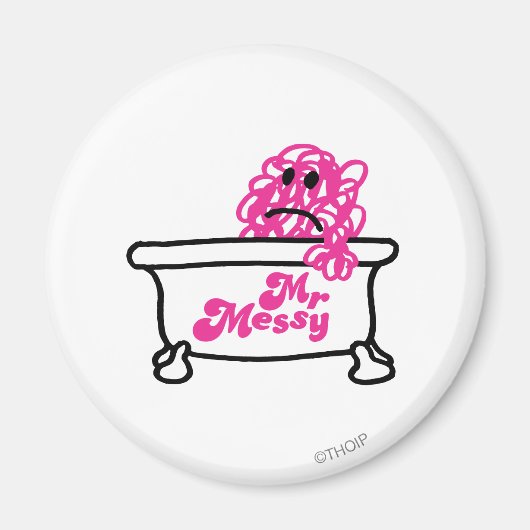 Mr. Messy | Bathtub-Logo Magnet (Vorne)