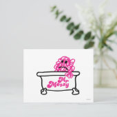 Mr. Messy | Bathtub-Logo Postkarte (Stehend Vorderseite)