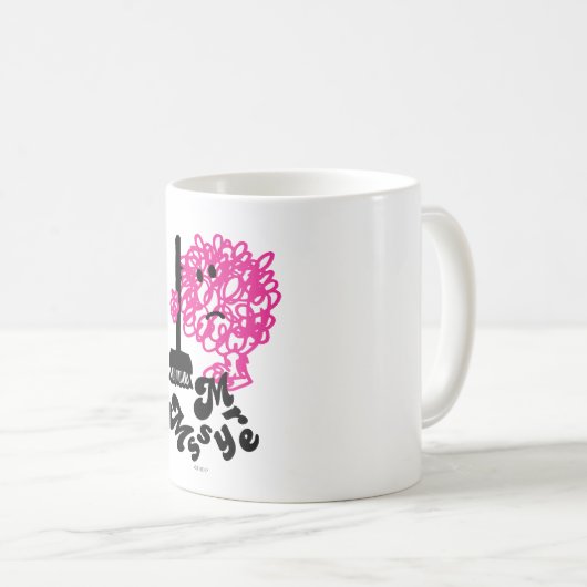 Mr. Messy | Broom & Name Kaffeetasse (VorderseiteRechts)