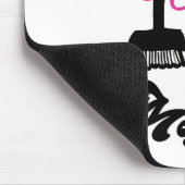 Mr. Messy | Broom & Name Mousepad (Ecke)