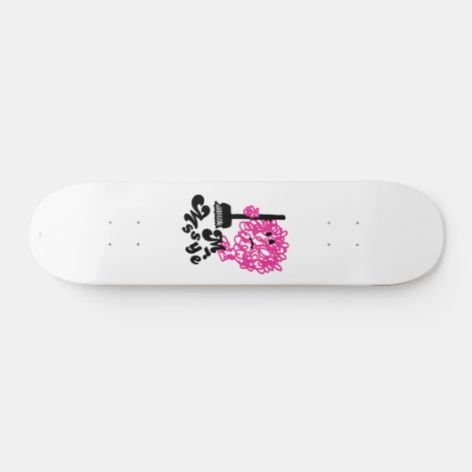 Mr. Messy | Broom & Name Skateboard (Horizontal)