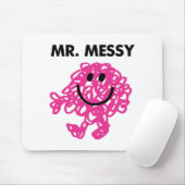 Mr. Messy | Klassische Pose Mousepad (Mit Mouse)
