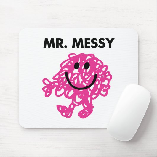 Mr. Messy | Klassische Pose Mousepad (Mit Mouse)