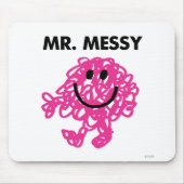 Mr. Messy | Klassische Pose Mousepad (Vorne)