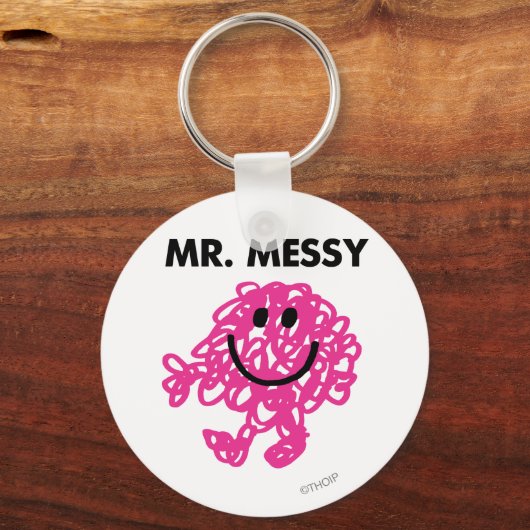 Mr. Messy | Klassische Pose Schlüsselanhänger (Vorderseite)