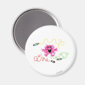 Mr. Messy spielt mit Crayons Magnet (Vorderseite/Rückseite)