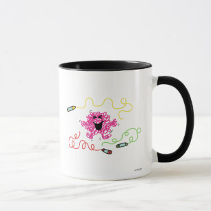 Mr. Messy spielt mit Crayons Tasse