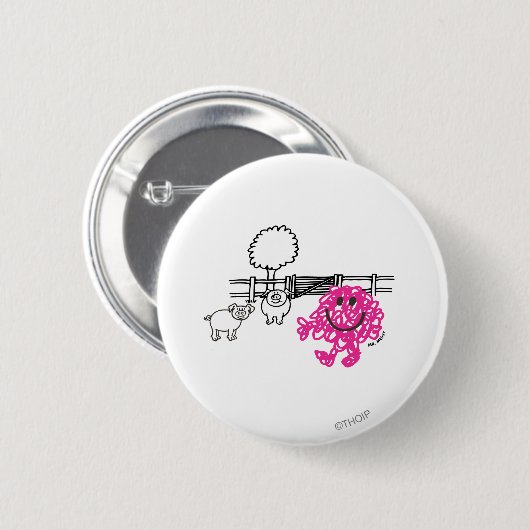 Mr. Messy & Two Pigs Button (Vorne & Hinten)