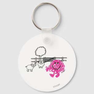 Mr. Messy & Two Pigs Schlüsselanhänger