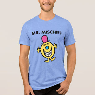 Mr. Mischief Smiling Gleefully Tri-Blend Shirt