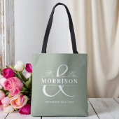 Mr. Monogram Sage Green Wedding Tasche