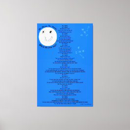 Mr Moon Stars Children's Gedicht 40" x 60" Leinwanddruck
