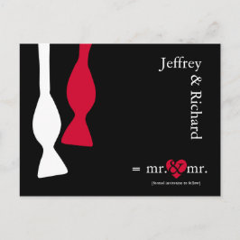 Mr & Mr Do the Mathe Postcard Ankündigungspostkarte