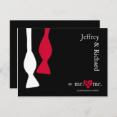 Mr & Mr Do the Mathe Postcard Ankündigungspostkarte (Vorne/Hinten)