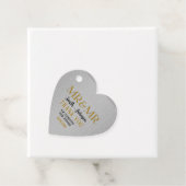 Mr. & Mr. Gold und Silver Gay Wedding mit Foto Geschenkanhänger (Beispiel)