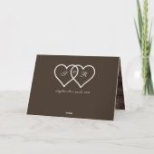 Mr & Mr. Rustic & Romantic Wedding Karte (Rückseite)