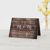 Mr & Mr. Rustic & Romantic Wedding Karte (Gelbe Blume)