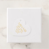 Mr & Mr Text Gold und Silver Gay Wedding Geschenkanhänger (Mit Box)