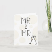 Mr & Mr Wedding Card Karte (Vorderseite)