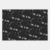 Mr & Mr. Wedding Wrapping Paper Sheets Geschenkpapier Set (Vorderseite 2)