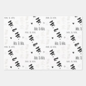 Mr & Mr. Wedding Wrapping Paper Sheets Geschenkpapier Set (Vorderseite)