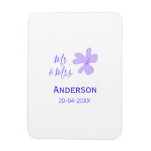 Mr & Mrs add family name date year wedding favor g