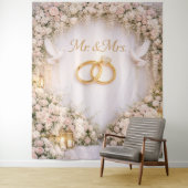 Mr. & Mrs. backdrop Wandteppich (Beispiel)