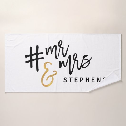 #mr & mrs badehandtuch (Badehandtuch)