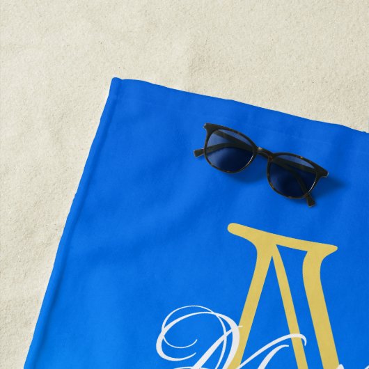 Mr Mrs Beach Wedding Hearts Sand Honoren Guest Strandtuch (Beispiel)