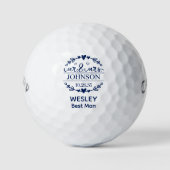 Mr & Mrs Best Man Golfball (Vorderseite)
