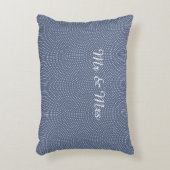 Mr & Mrs. blue Accent Pillow Dekokissen (Vorderseite(Vertikal))