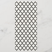 Mr & Mrs. Calligraphy Script Geometric Chic Weddin Programm (Rückseite)
