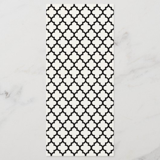 Mr & Mrs. Calligraphy Script Geometric Chic Weddin Programm (Rückseite)