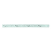 Mr & Mrs. Classic Script Calligrafy Name Wedding Satinband (Vorderseite)