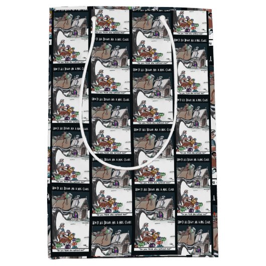 Mr. & Mrs. Claus How it All Began Mittlere Geschenktüte (Vorderseite)