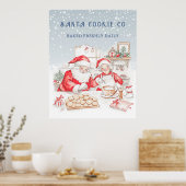 Mr. & Mrs. Claus Weihnachtskekse Poster (Küche)