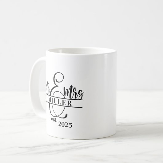 Mr. & Mrs. Coffee Mug Kaffeetasse (Vorderseite Links)