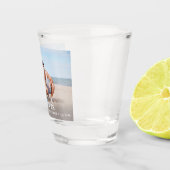 Mr & Mrs Custom Foto Neuer Name Datum Hochzeit Schnapsglas (Rechts)