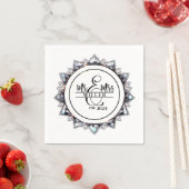 Mr. & Mrs. Custom Name  Napkins Serviette (Beispiel)